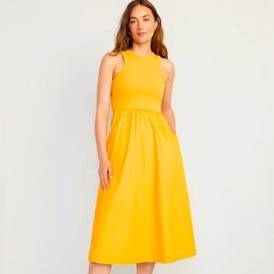 Old Navy, Yellow Dress, Sleeveless with Pockets